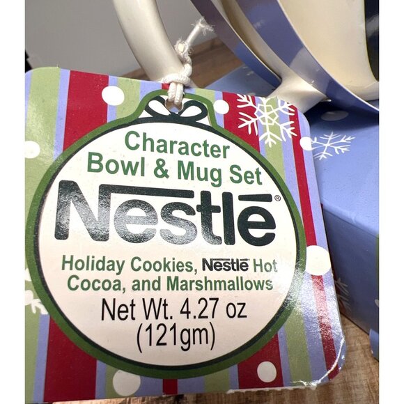 Nestlé Holiday Penguin Character Bowl & Mug Set With Cocoa & Marshmallows - Picture 3 of 6